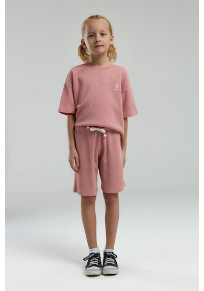 U.S. Polo Assn.  Kız Çocuk Pembe Bermuda Takım Pembe