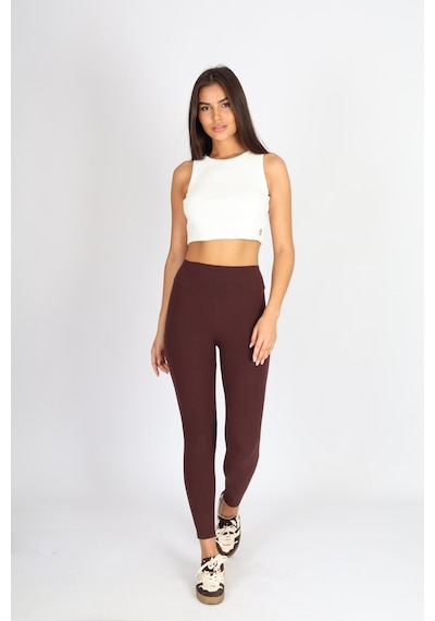 Soft&Basic Kadın Beyaz Basic Halter Yaka Esnek Biyeli Kaşkorse Kumaş Crop Top Body Atlet Beyaz