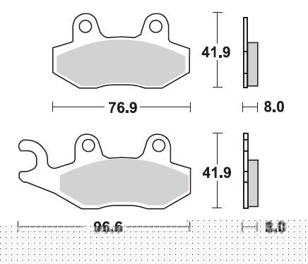 Peugeot Satelıs 300 Brakıng Ön Fren Balatası 2012-2015 P30696