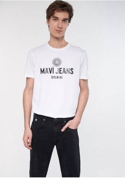 Mavi Jeans Baskılı Tişört-beyaz Beyaz