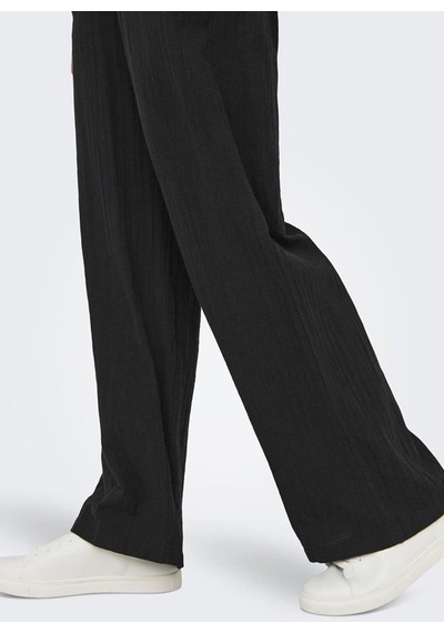 Only Onltızana Cotton Loose Pants Wvn 15319090 Siyah 001