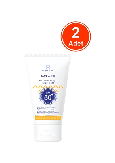 Biobellinda & Leke Karşıtı Güneş Kremi +50 Spf 50 Ml X 2 Adet