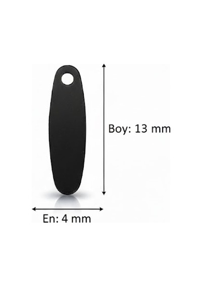 Siyah 13 X 4 Mm Dantel Oya Yazma Halhal Abiye Lazer Kesim Pul 250 Adet