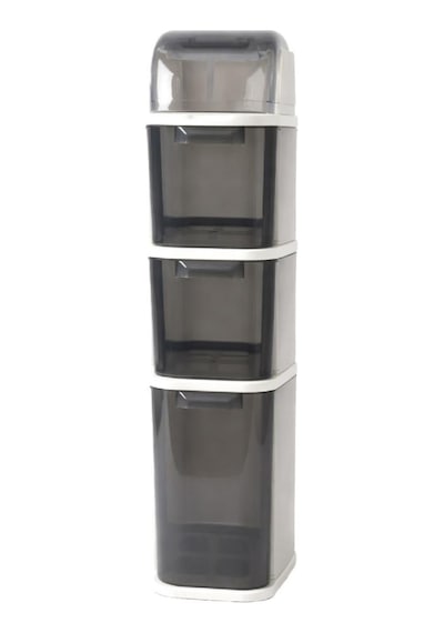 Geseus Xl Pro Slim Tekerlekli Çok Amaçlı Banyo Ve Mutfak Dolabı Şeffaf Çekmeceli Dar Alan Düzenleyici Organizer Beyaz