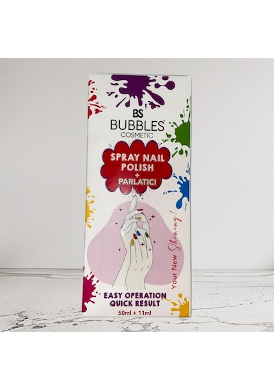 Bs Bubbles Sprey Oje, Uv Koruma, Hızlı Sonuç, Kolay Uygulama, 12 Renk Seçeneği, 50ml + 11ml 75571029