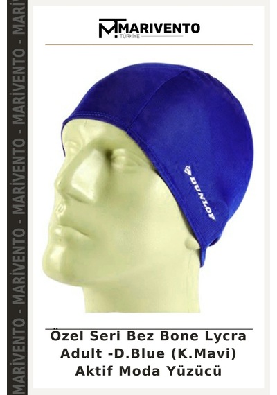 Özel Seri Bez Bone Lycra Adult -d.blue K.mavi Aktif Moda Yüzücü Koyu Mavi