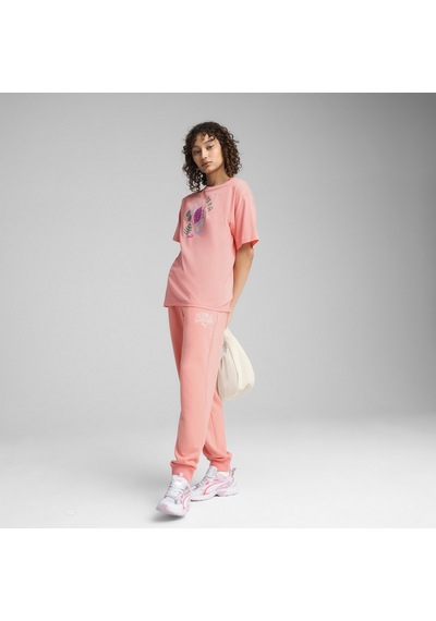 Puma 68508518 Graphics Relaxed Fruity Tee Kadın Spor Tişört Pembe