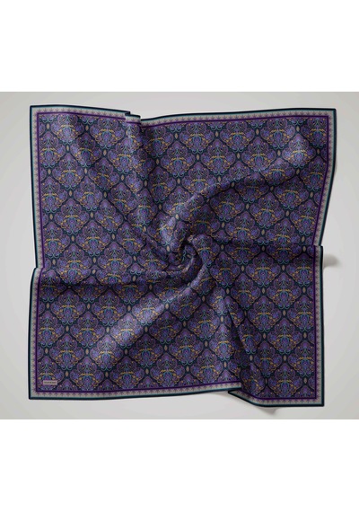 Silk Home Soft Eşarp Rûmi Lacivert 90x90 Çok Renkli