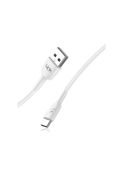 Linktech K602 Safe Type-C USB PD 3A 1 Metre Şarj Kablosu Beyaz