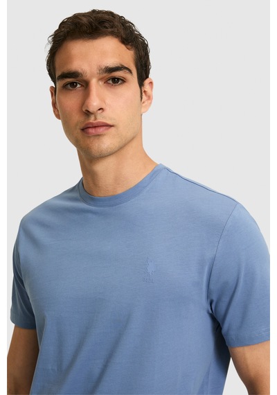 U.s. Polo Assn. Erkek İndigo Tişört Basic 50326953-vr028