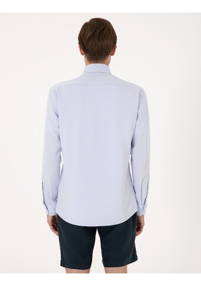 Pierre Cardin Erkek Açık Mavi Gömlek Desenli 50307162-vr003 Açik Mavi