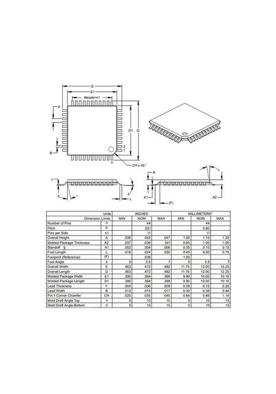 Pıc16f887 I/pt Smd 8-bit 20 Mhz Mikrodenetleyici