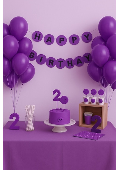 Pastel Balon 12 İnç 10'lu Mor