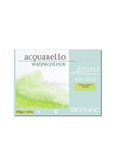Artistico Traditional White 300 Gr. - 18 X 26 Suluboya Kağıdı Blok Kaba Grenli
