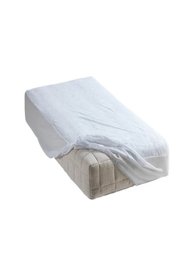 Taşçı 60x120 Cm Fitted Alez Sıvı Geçirmez Micro Kumaş Yatak Koruyucu Beyaz