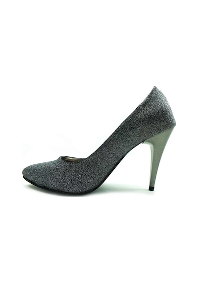 Çarıkçım Stiletto Kadın Ayakkabı Platin-Simli 61 700