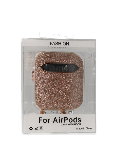 Newface - 651 - Apple AirPods Uyumlu 2 2.nesil Spell Simli Kılıf - - Kmrsfres - Rose Gold