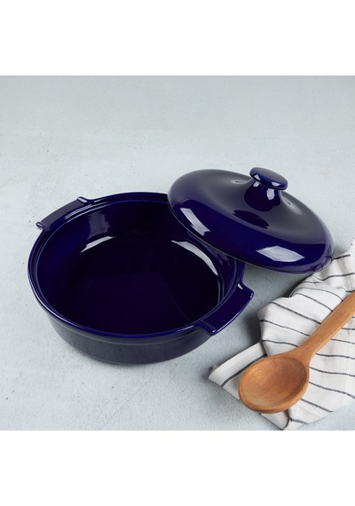 Aryıldız Elissa Kapaklı Karnıyarık Fırın Kabı Kobalt 29 Cm Çok Renkli