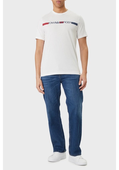 Tommy Hilfiger Erkek T Shirt Mw0mw42368 Ybr Beyaz