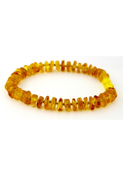 Kehribar Bileklik Amorf Tasarım Ambergold Blk23-97 Çok Renkli