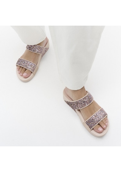 Roncato C33 Nude Rose Mix Terlik Kadın Diğer Je5-c33/c55 Fitflop Lulu Multi-tonal Glitter Slides Ten