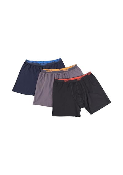 Black Horn Büyük Beden Boxer Battal Boy Likralı Boxer 3 Adet Çok Renkli