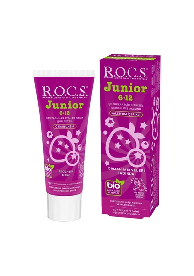 Rocs Çocuk Diş Macunu 6-12 Yaş 60 Ml Orman Meyveli 2'li Ekonomik Paket - 2 Adet Tarı
