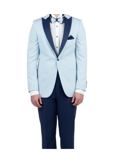 İmza Koyu Mavi Saten Kırlangıç Yaka Astarlı 6 Drop Slim Fit Dar Kesim Smokin Damatlık 1001190163-Mavi İmza Koyu Mavi Saten Kırlangıç Yaka Astarlı 6 Drop Slim Fit Dar Kesim Smokin Damatlık 1001190163-Mavi