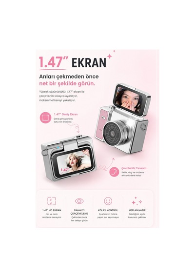 Robeve S162 Mini Dijital Fotoğraf Makinesi