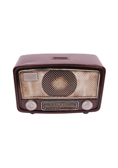 Dekoratif Metal Radyo Kumbara 1210b-1102 1 Adet