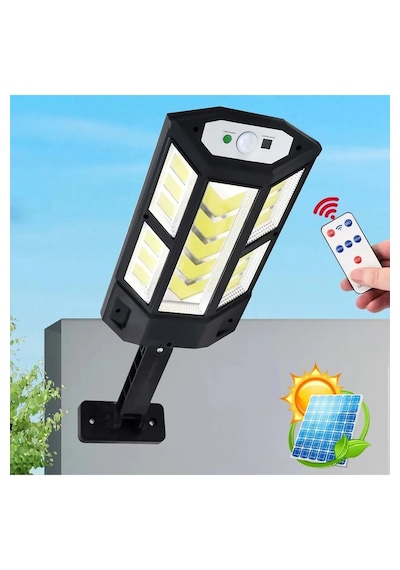 Monozone Led Lamba Sensörlü Su Geçirmez Güneş Enerjili 3 Modlu