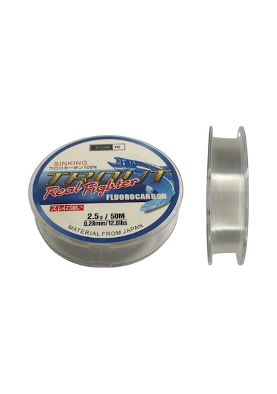 İcon-ic Trout 50 Mt Fluorocarbon Misina 0.30