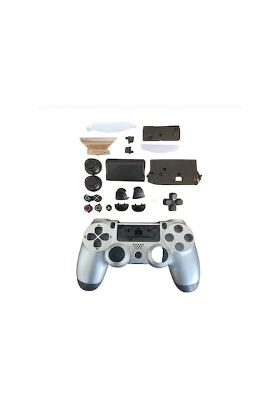 Playstation 4 Uyumlu Kasa Joystick V1 Full Kasa Tuş Takımı Silver