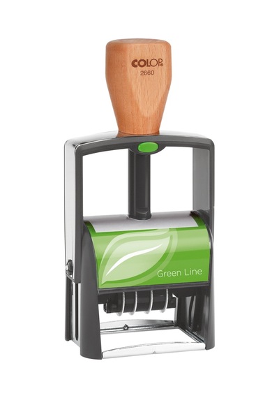Colop 2660 Green Lıne Tarih Kaşe Eng Mavi Keçe