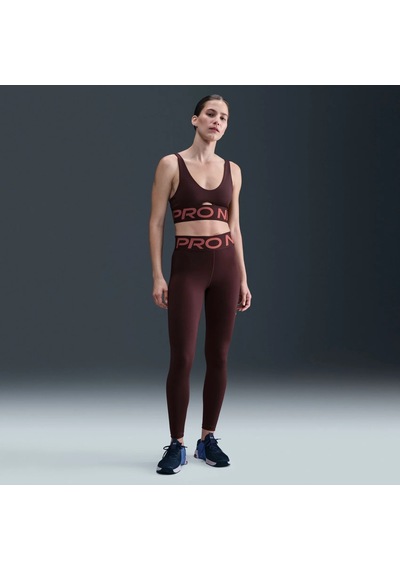 Nike Pro Indy Plunge Orta Destekli Pedli Kadın Sporcu Sütyeni Pembe