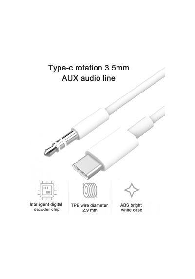 Hs Type-c To Aux Kablosu Ses Dönüştürücü