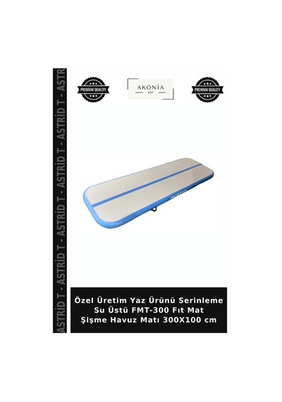 Özel Üretim Yaz Ürünü Serinleme Su Üstü Fmt-300 Fıt Mat Şişme Havuz Matı 300x100 Cm Çok Renkli