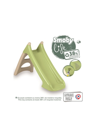 Smoby Life Xs Kaydırak - Su Bağlantılı, Yeşil 820629