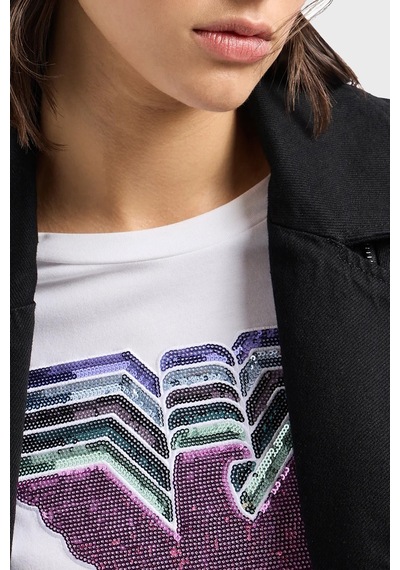 Emporio Armani Bayan T Shirt 3d2t7t 2jıdz 0100 Beyaz
