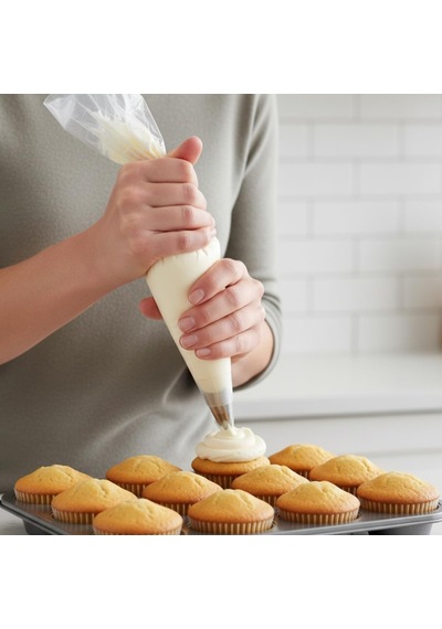 Tr 12'li Muffin & Cupcake Pişirme Kalıbı Yapışmaz Kaplama, Isıya Dayanıklı Metal Fırın Tepsisi, Kek Ve Cup Genel