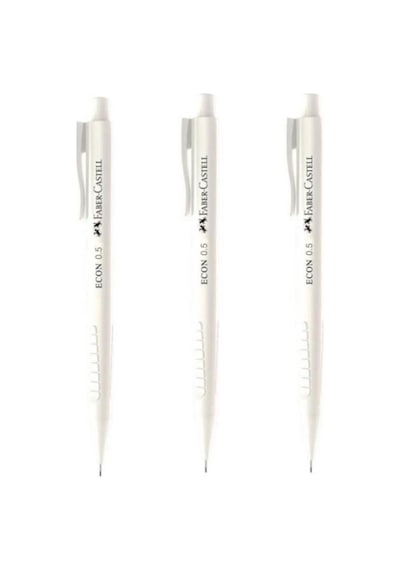 Faber Castell Econ Urban Versatil Kalem 0.5 / Beyaz - 3 Adet Beyaz