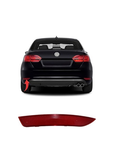 Volkswagen Jetta 2011-2014 Arka Tampon Reflektörü Sol Oem 5c6945105a