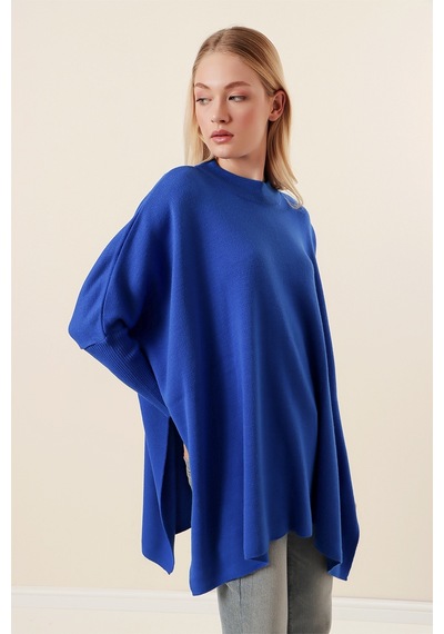 Bigdart 15783 Yırtmaçlı Panço Kazak - A.saks 001