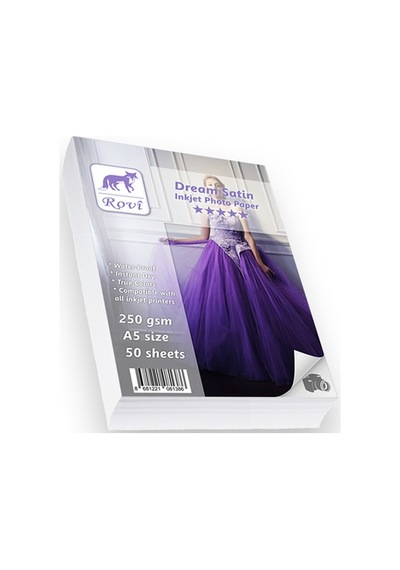 Rovi Dream Satin Fotoğraf Kağıdı 240Gsm 50Yp A5