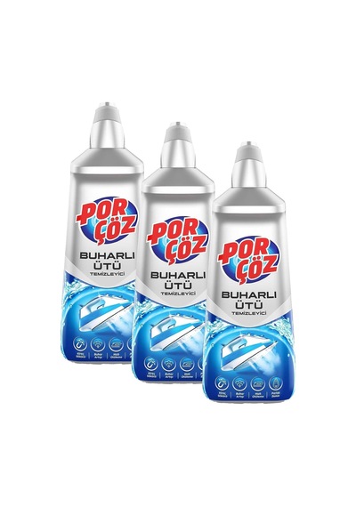 Porçöz Buharlı Ütü Temizleyici 400 Ml 3 Paketi