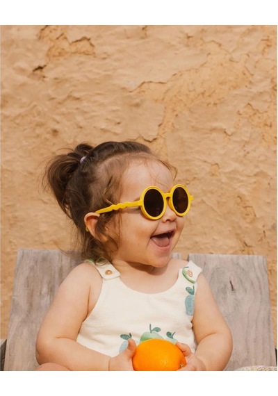 Olivio&co Classic Round Toddler Güneş Gözlüğü - Citrus Yellow Çok Renkli