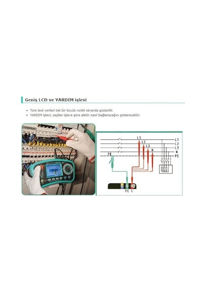 Kyoritsu Kew 6516Bt Çok Fonksiyonlu Elektrik Tesisat Test Cihazı
