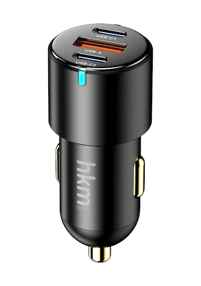 Hyper 60W Hızlı Şarj Destekli 3 Girişli (2Xtype-C 1Xusb) Araç Içi Çakmaklık Şarj Aleti