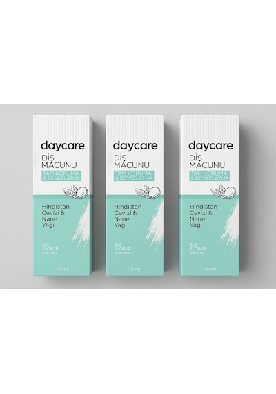 Diş Macunu 75 Ml X 3 Lü Paket Hindistan Cevizi & Nane Yağı