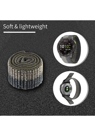 Garmin Descent Mk3i 51 Mm Kordon Hasır Kumaş Ultrafit Nylon Yedek Kayış Lacivert